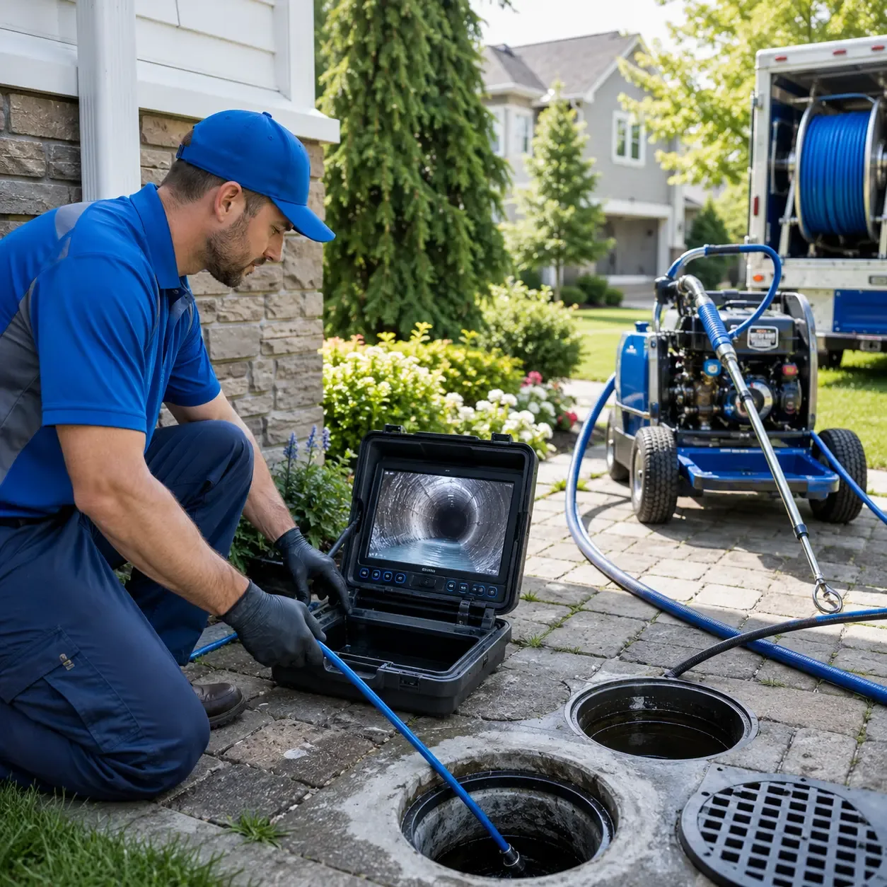Outdoor drain cleaning professionals serving Martinsburg, OH